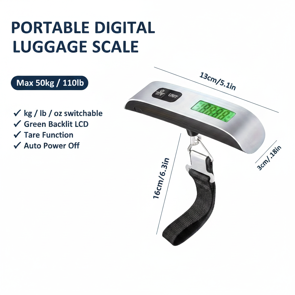 GoGO Compress TravelScale Pro™ – Digital Luggage Scale | Avoid Baggage Fees